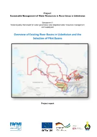 Overview of Existing River Basins in Uzbekistan and the Selection of Pilot Basins