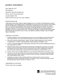 Position Description