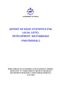 Report on Basic Statistics for Local Level Development, Mayurbhanj