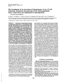 The Breakpoint of an Inversion of Chromosome 14 in a T-Cell