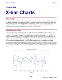 X-Bar Charts