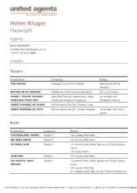 Helen Kluger Playwright
