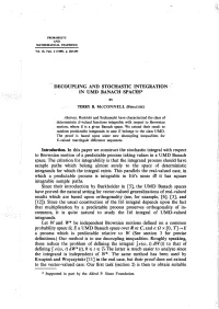 IN Urgld BANACH SPACES* Introduction. in This Paper We