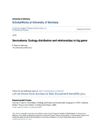 Serviceberry: Ecology Distribution and Relationships to Big Game