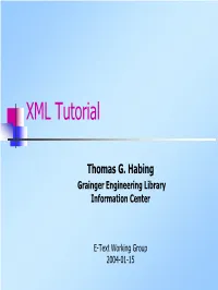 XML Tutorial