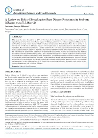 A Review on Role of Breeding for Rust Disease Resistance in Soybean
