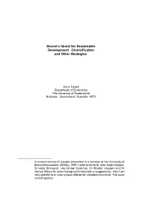 Brunei's Quest for Sustainable Development