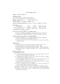 Curriculum Vitae