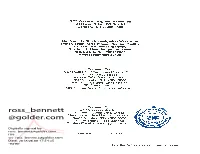 Ross Bennett @Golder.Com