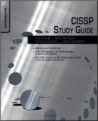 CISSP Study Guide / Eric Conrad, Seth Misenar, Joshua Feldman