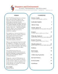 Disasters and Environment