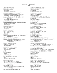 Full List of Lead Terms and Cross References