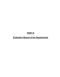 PART-E Evaluative Report of the Departments