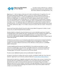 Procedure Code List Effective Jan. 1, 2020 for Preauthorization for Blue Cross and Blue Shield of New Mexico Medicare Advantage Members Only