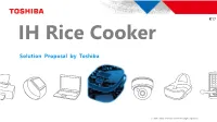 Solution Proposal by Toshiba