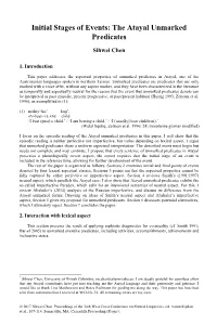The Atayal Unmarked Predicates