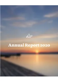 Annual Report 2020 Table of Contents