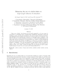 Estimating the Size of a Hidden Finite