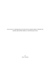 Evaluation of a Sequencing Batch Reactor Followed by Media Filtration for Organic and Nutrient Removal from Produced Water