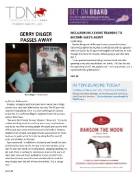 Gerry Dilger Passes Away