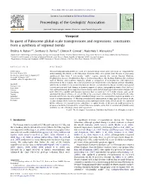 In Quest of Paleocene Global-Scale Transgressions and Regressions: Constraints