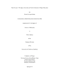 Pacific Islanders in Higher Education by David Ga'oupu Palaita A