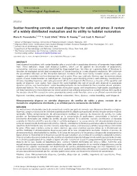 Scatter-Hoarding Corvids As Seed Dispersers for Oaks and Pines: a Review of a Widely Distributed Mutualism and Its Utility to Habitat Restoration