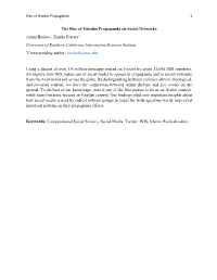 The Rise of Jihadist Propaganda on Social Networks Adam