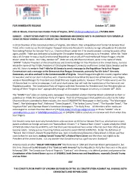 Write-In Campaign for Paul Trible