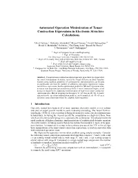 Automated Operation Minimization of Tensor Contraction Expressions in Electronic Structure Calculations
