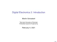 Digital Electronics 2: Introduction