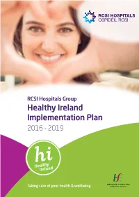 RCSI Healthy Ireland Implementation Plan 2016