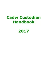 Cadw Custodian Handbook 2017