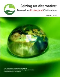 Seizing an Alternative: Toward an Ecological Civilization