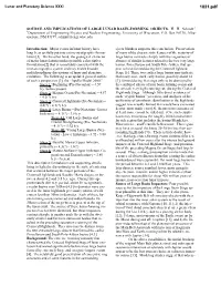 Source and Implications of Large Lunar Basin-Forming Objects
