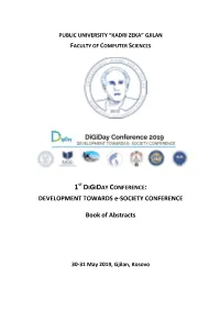 DEVELOPMENT TOWARDS E-SOCIETY CONFERENCE Book Of