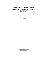 Guide to the Charles J. Connick Stained Glass Foundation Collection (CONNICK) Finding Aid Prepared by Jeremy Grubman