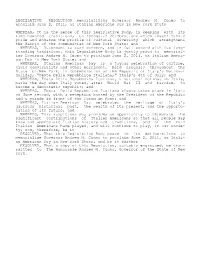 LEGISLATIVE RESOLUTION Memorializing Governor Andrew M