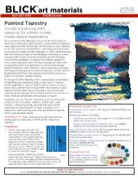 Painted Tapestry Combine Painting with Weaving for a Fresh Mixed Media Textile Experience