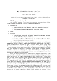 Peter Arkadiev & Yury Lander October 2018 Version. Submitted to Maria