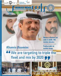 We Are Targeting to Triple the Fleet and Mix by 2020 We Are