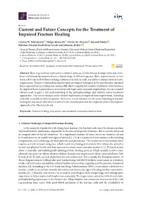 Current and Future Concepts for the Treatment of Impaired Fracture Healing