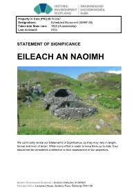 Eileach an Naoimh Statement of Significance