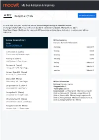 M2 Bus Køreplan & Linjerutekort
