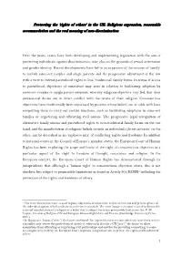 'Rights of Others' in the UK: Religious Expression, Reasonable Accommodation and the Real Meaning of Non-Disc