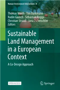 Sustainable Land Management in a European Context a Co-Design Approach Human-Environment Interactions