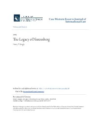 The Legacy of Nuremberg Henry T