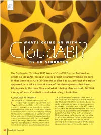 What's Going on with Cloudabi