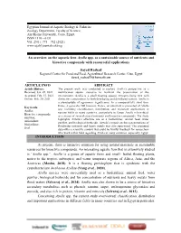 An Overview on the Aquatic Fern Azolla Spp. As a Sustainable Source of Nutrients and Bioactive Compounds with Resourceful Applications