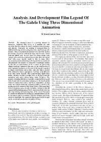 Analysis and Development Film Legend of the Galela Using Three Dimensional Animation